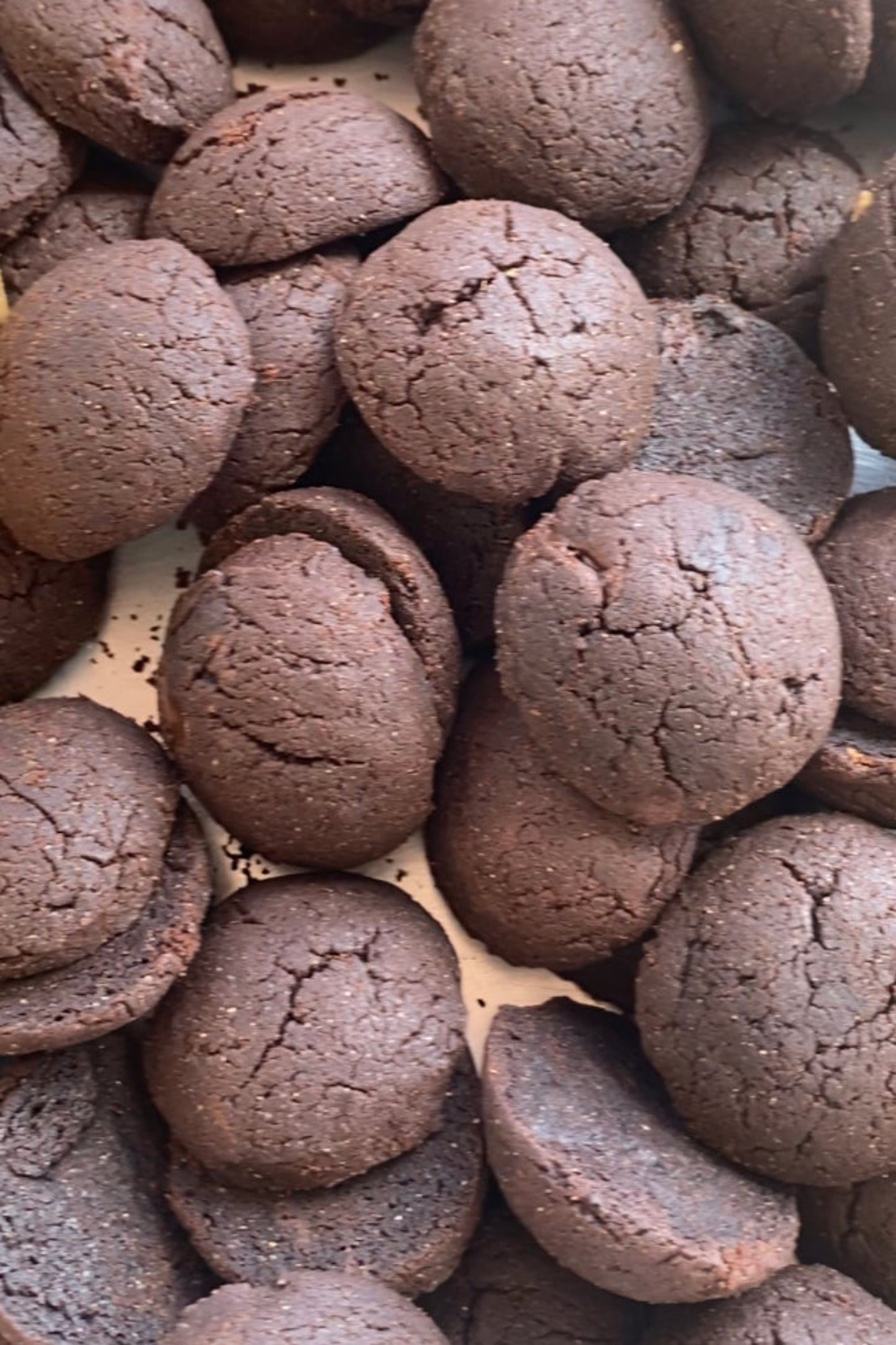 Cocoa cookies with Brown rice flour (250grams) كوكيز الارز البنى والكاكاو